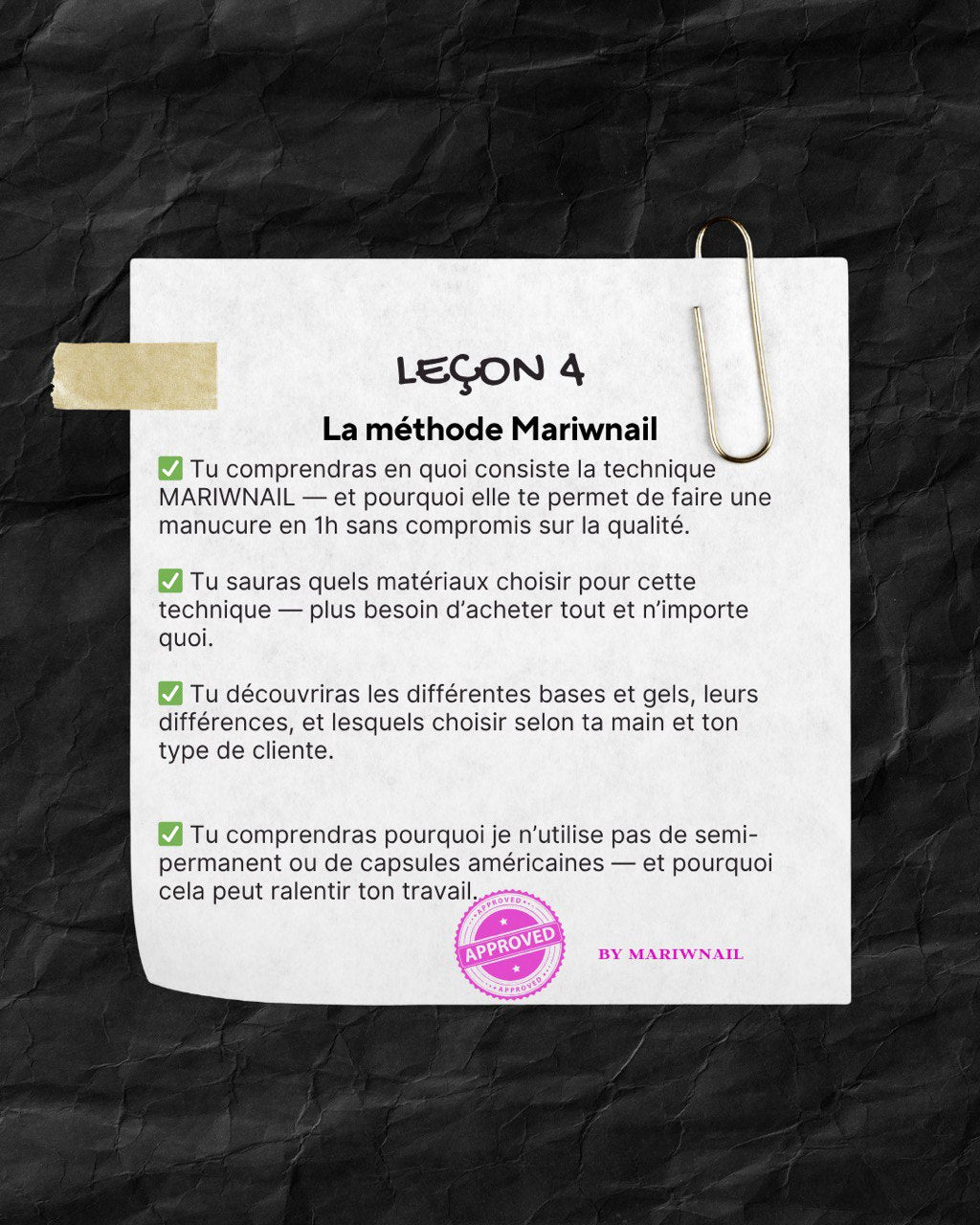 Mini Cours "Manicure en 1 heure" + Communauté exclusive