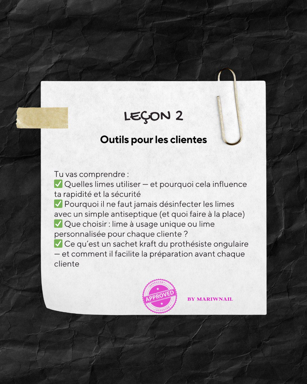Mini Cours "Manicure en 1 heure" + Communauté exclusive